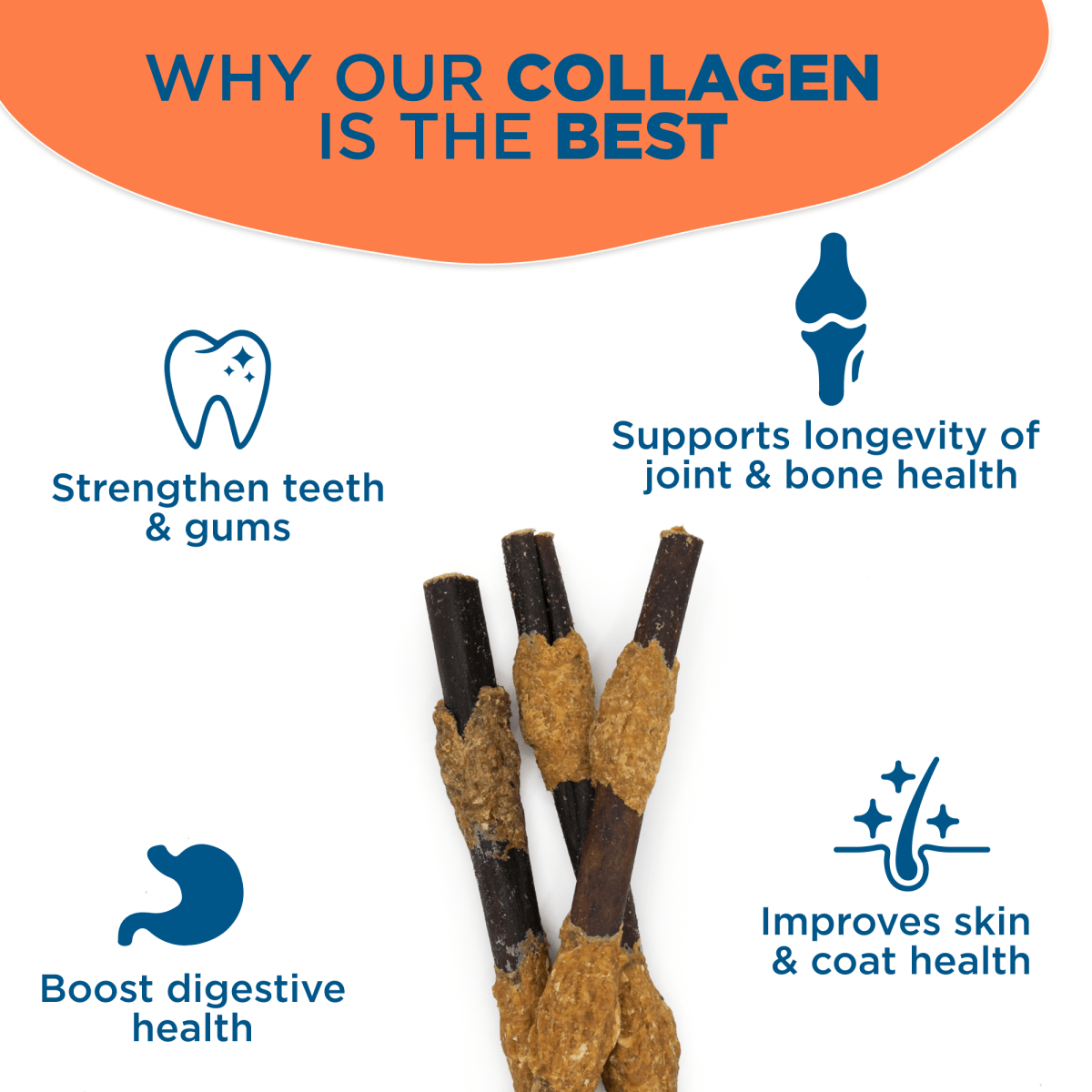 Why our Best Bully Sticks 12 Inch Collagen Kabob is the best.