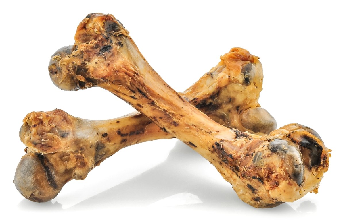 Two Best Bully Sticks Smoked Pork Femur Bones (10 Pack) on a white background.